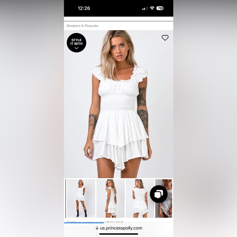 Princess Polly Love Galore Romper